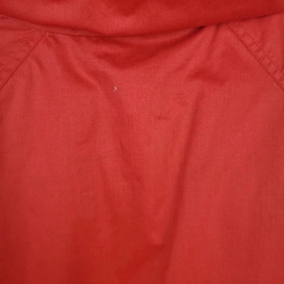 Eddie Bauer Womens Medium Vintage Snowline Red Goose Down Parka Puffer Coat - Picture 14 of 16